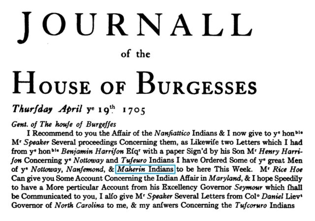 1700-1710 - Meherrin Indian Nation